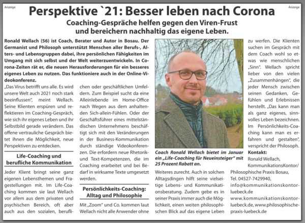 Life-Coaching Eutin Bosau Lübeck Plön